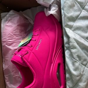 Skechers Fuchsia Athletic Shoes